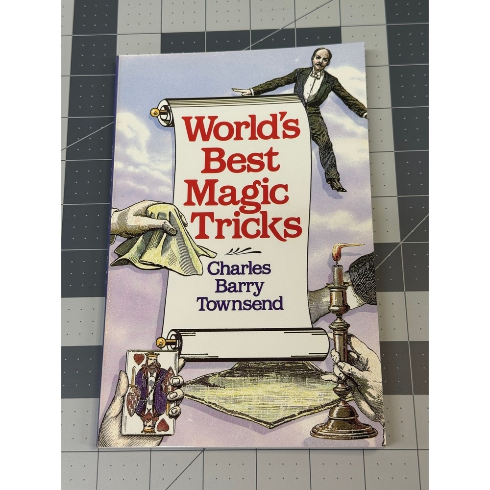 Sterling World's Best Magic Tricks Book OS Purple Good 1992 Townsend Paperback